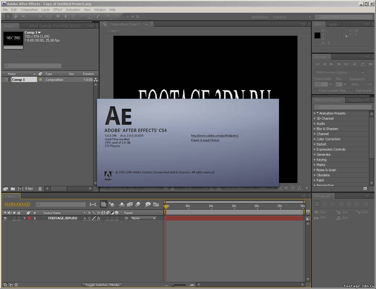 adobe after effects cs4 free download mac